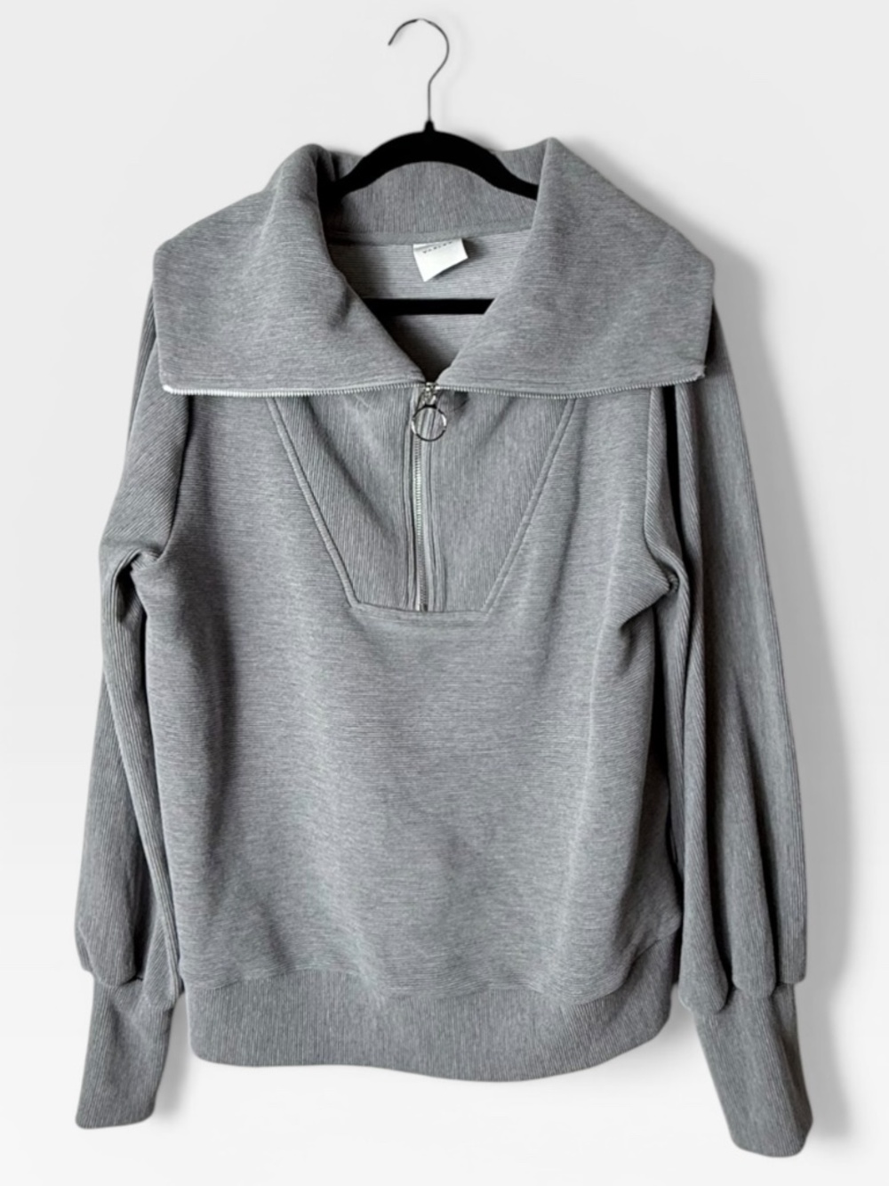 Varley‎ Vine Half-Zip Pullover Grey Size Medium (M)